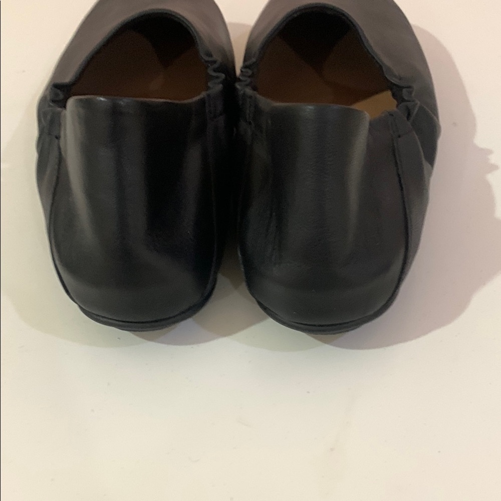 Fitflop Black Leather Slip-On Flats - Picture 10 of 12
